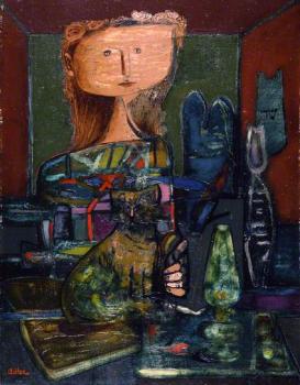 Woman with a cat Woman with a cat